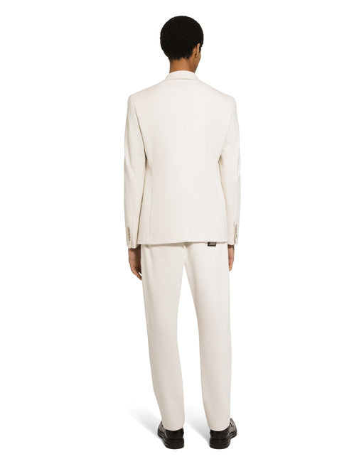 SINGLE-BREASTED STRETCH JERSEY JACKET
