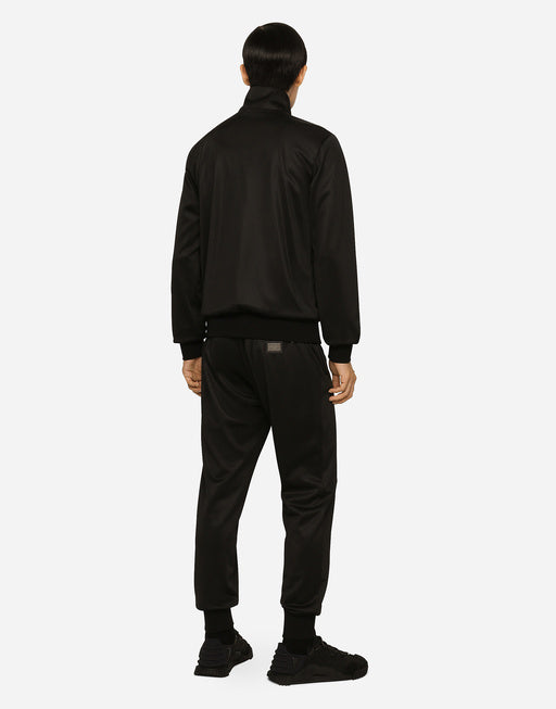 TECHNICAL JERSEY SWEATSHIRT WITH BRANDED TAG