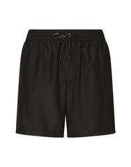 MID-LENGTH SWIM SHORTS WITH TOP-STITCHING
