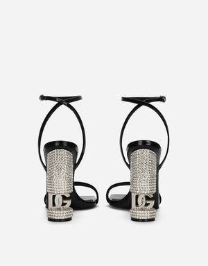 POLISHED CALFSKIN SANDALS