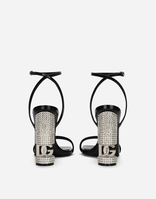 POLISHED CALFSKIN SANDALS