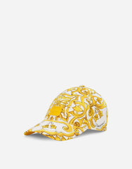 DRILL BASEBALL CAP WITH MAJOLICA PRINT