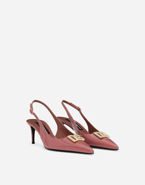 POLISHED CALFSKIN SLINGBACKS