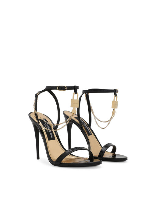 PATENT LEATHER SANDALS