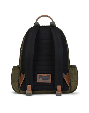 NERO SICILIA DNA NYLON BACKPACK WITH BRANDED TAG