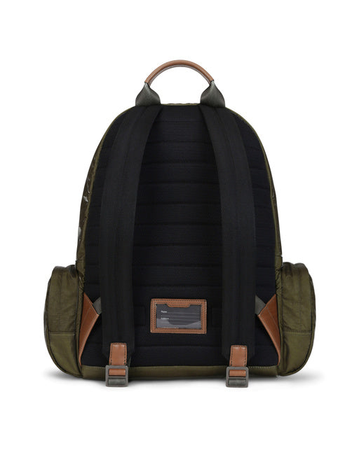 NERO SICILIA DNA NYLON BACKPACK WITH BRANDED TAG