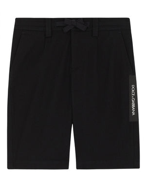 DRILL SHORTS WITH LOGO TAPE