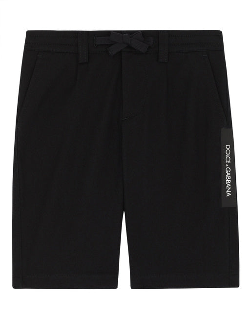 DRILL SHORTS WITH LOGO TAPE