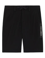 DRILL SHORTS WITH LOGO TAPE