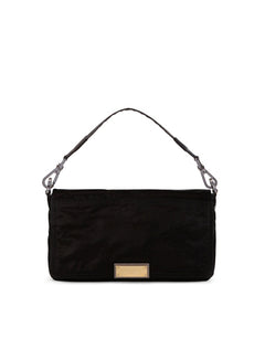 NERO SICILIA DNA NYLON CROSSBODY BAG WITH BRANDED TAG