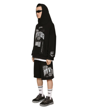 JERSEY HOODIE WITH DGVIB3 PRINT
