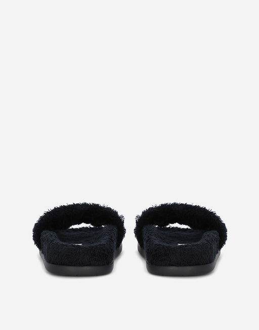 TERRYCLOTH SLIDERS WITH FUSIBLE RHINESTONES