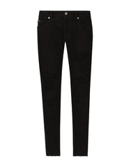 REGULAR-FIT DENIM JEANS WITH RIPS