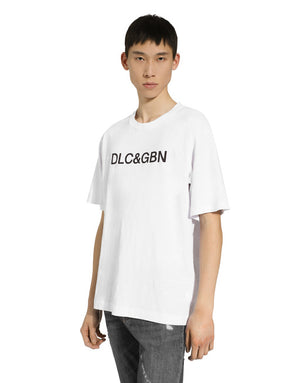 COTTON T-SHIRT WITH DOLCE&GABBANA LOGO