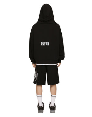 JERSEY HOODIE WITH DGVIB3 PRINT
