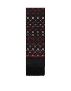 COTTON SCARF WITH POLKA-DOT PRINT