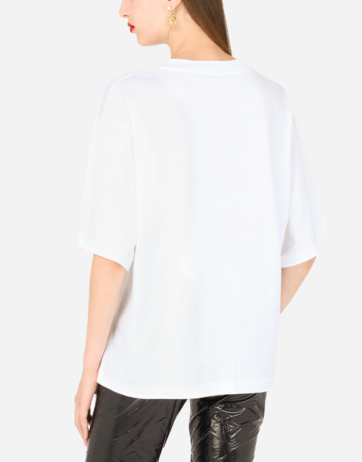 JERSEY T-SHIRT WITH 90 SUPERMODEL PRINT