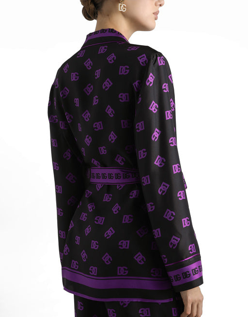 DG ALL-OVER PRINT SILK TWILL VANITY SHIRT