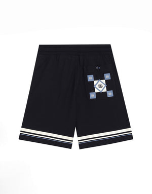 PRINTED PIQUÉ SHORTS