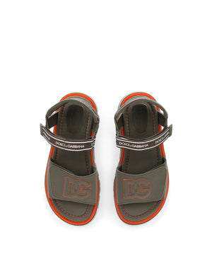 TECHNICAL FABRIC SANDALS WITH DG LOGO