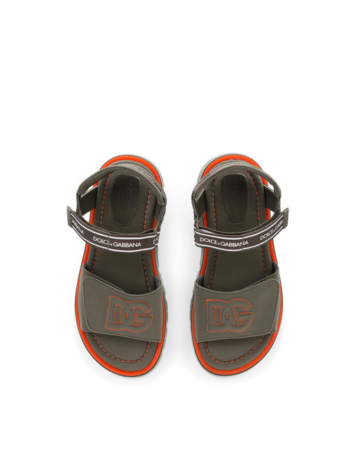TECHNICAL FABRIC SANDALS WITH DG LOGO