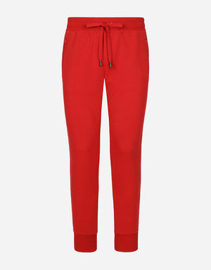 JERSEY JOGGING PANTS WITH BRANDED TAG