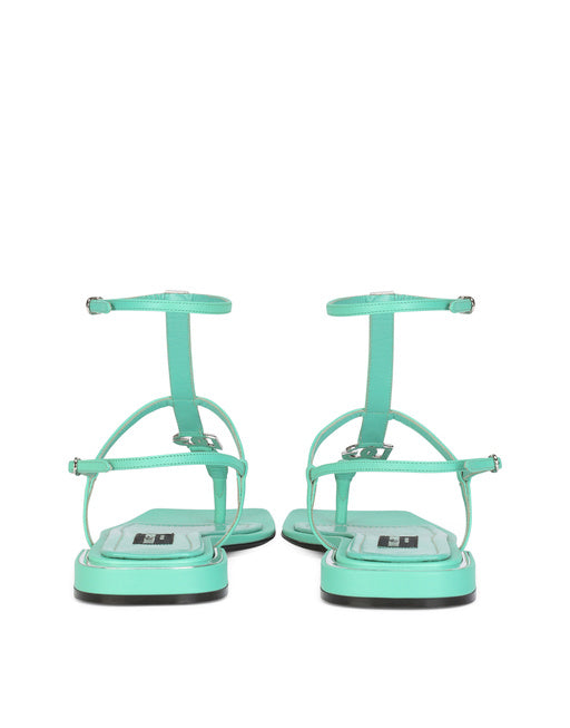 NAPPA LEATHER DG THONG SANDALS