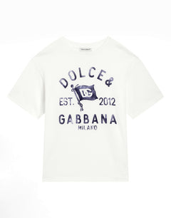 JERSEY T-SHIRT WITH DOLCE&GABBANA LOGO
