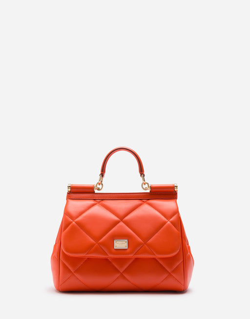 MEDIUM SICILY BAG IN QUILTED ARIA CALFSKIN