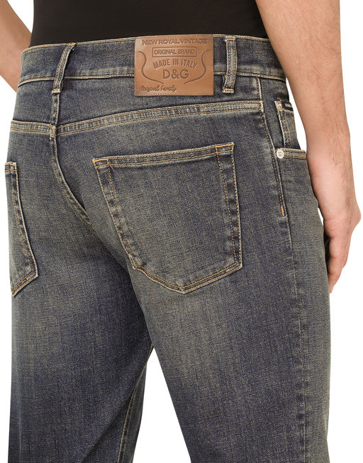 LIGHT BLUE WASH SKINNY STRETCH JEANS