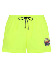 SHORT SWIM TRUNKS WITH DOLCE&GABBANA PRINT