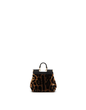 MICRO SICILY BAG WITH LEOPARD PRINT