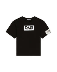 JERSEY T-SHIRT WITH HEAT-SEALED LOGO PRINT