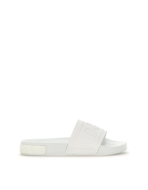 RUBBER BEACHWEAR SLIDES WITH DG LOGO