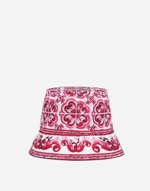 BUCKET HAT WITH MAJOLICA PRINT