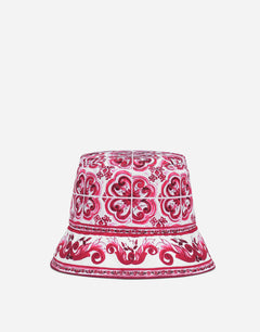 BUCKET HAT WITH MAJOLICA PRINT