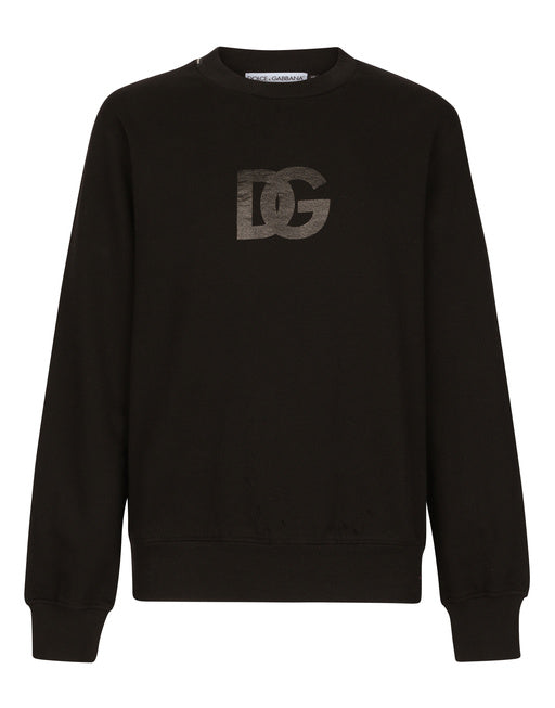 JERSEY SWEATSHIRT WITH DG LOGO PRINT