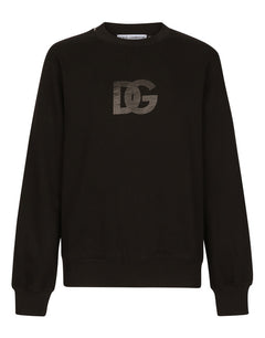 JERSEY SWEATSHIRT WITH DG LOGO PRINT