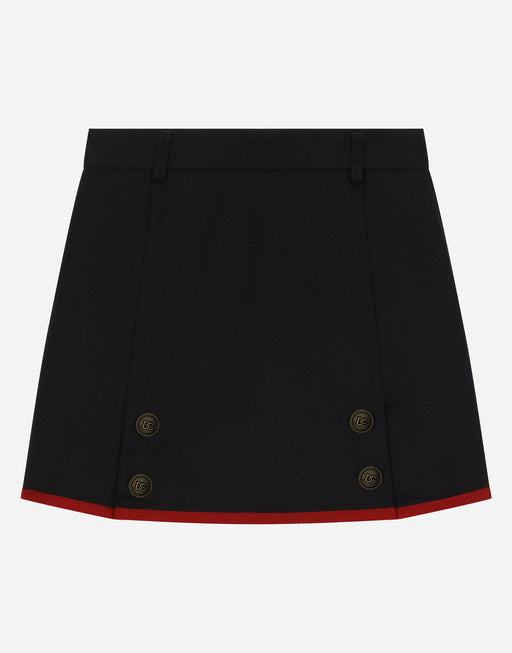 WOOL SKORTS WITH DECORATIVE BUTTONS