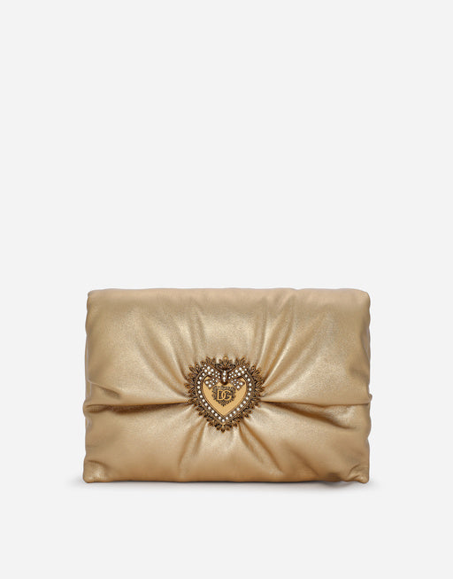 MEDIUM FOILED CALFSKIN DEVOTION SOFT BAG