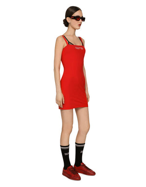 SHORT SPANDEX JERSEY DRESS DGVIB3