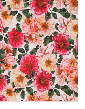 JERSEY BLANKET WITH CAMELLIA DG PRINT