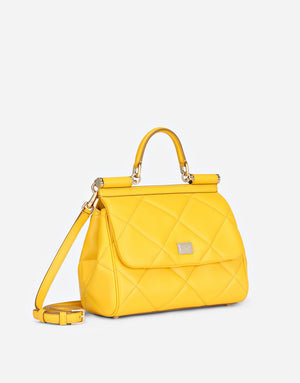 MEDIUM SICILY BAG IN QUILTED ARIA CALFSKIN