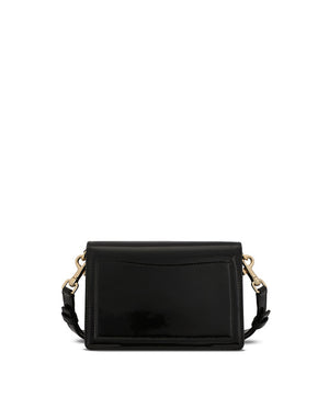 PATENT LEATHER 90S SICILY CLUTCH WITH BRANDED PLATE