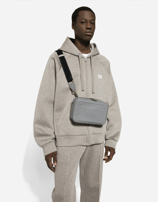 CALFSKIN BELT BAG WITH RAISED LOGO
