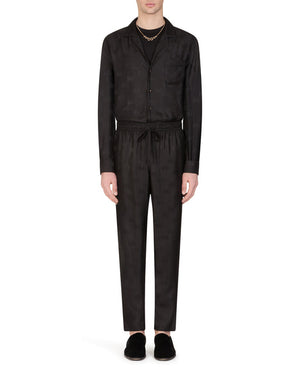DG SILK JACQUARD PAJAMA SHIRT