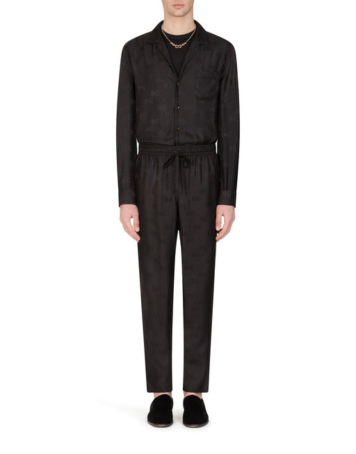 DG SILK JACQUARD PAJAMA SHIRT
