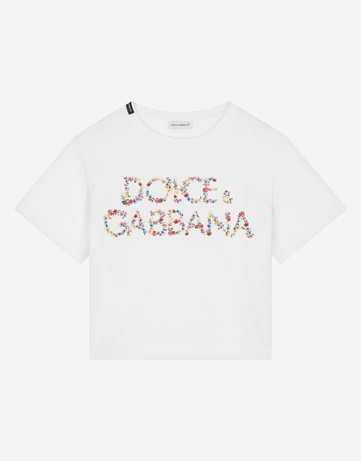 JERSEY T-SHIRT WITH LOGO PRINT
