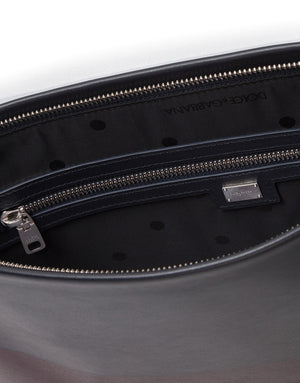 FLAT CLUTCH MONREALE IN BICOLOUR CALF LEATHER WITH HEAT-PRESSED LOGO