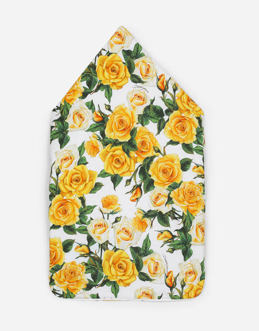 JERSEY SLEEP SACK WITH YELLOW ROSE PRINT